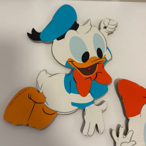 Vintage Walt Disney Wall Decor Characters 1984 Nursery Playroom Cute - Picture 5 of 13